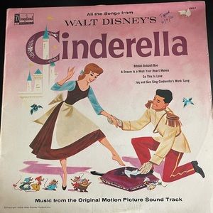 Walt Disney's Cinderella Music From The Original Soundtrack LP 1963 Vinyl Album